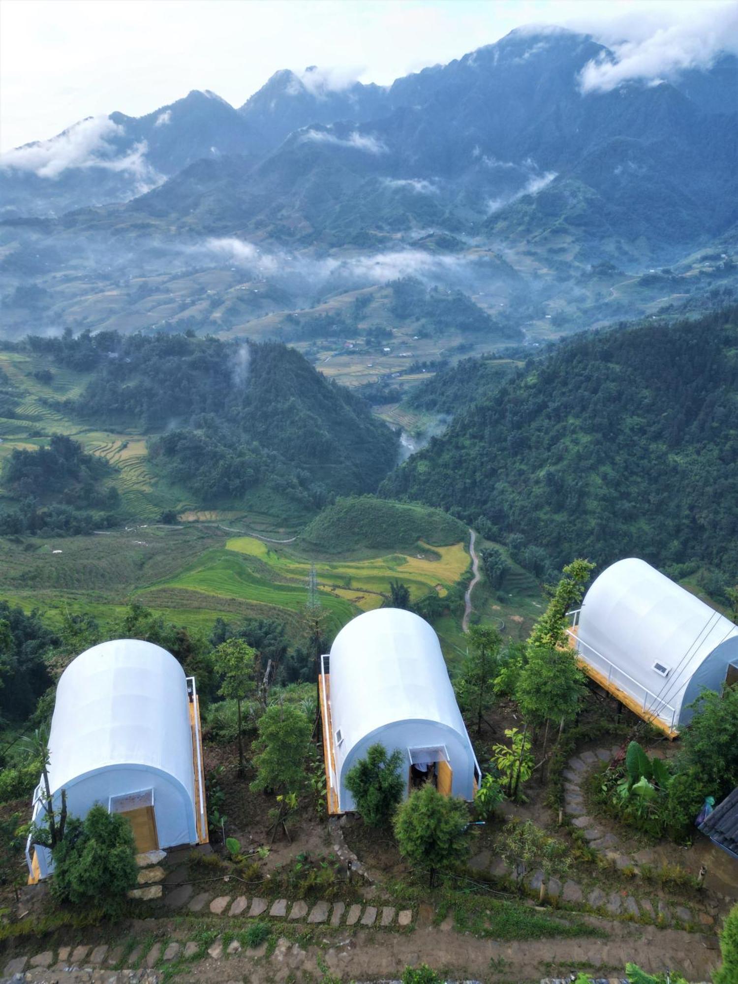 Phansi - Glamping, View Point 360, Bar & Bbq ซาปา ภายนอก รูปภาพ