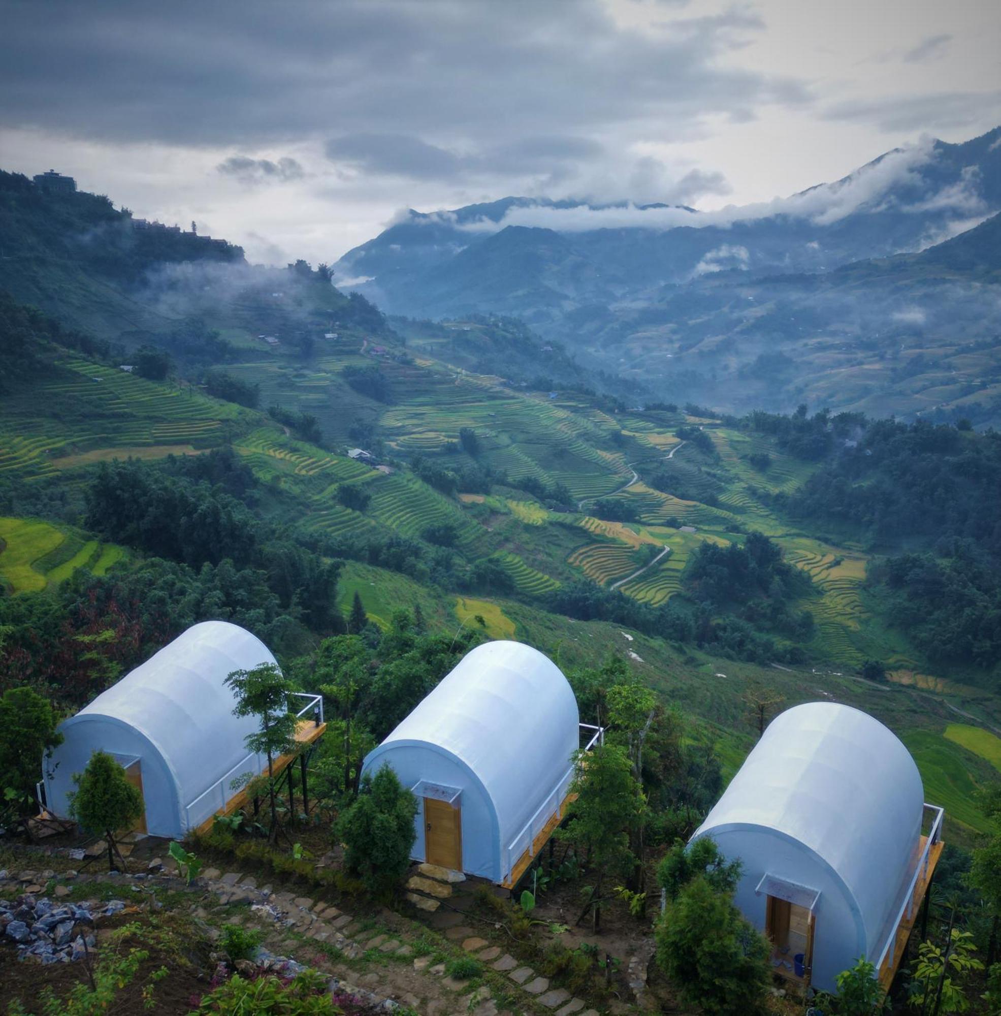 Phansi - Glamping, View Point 360, Bar & Bbq ซาปา ภายนอก รูปภาพ
