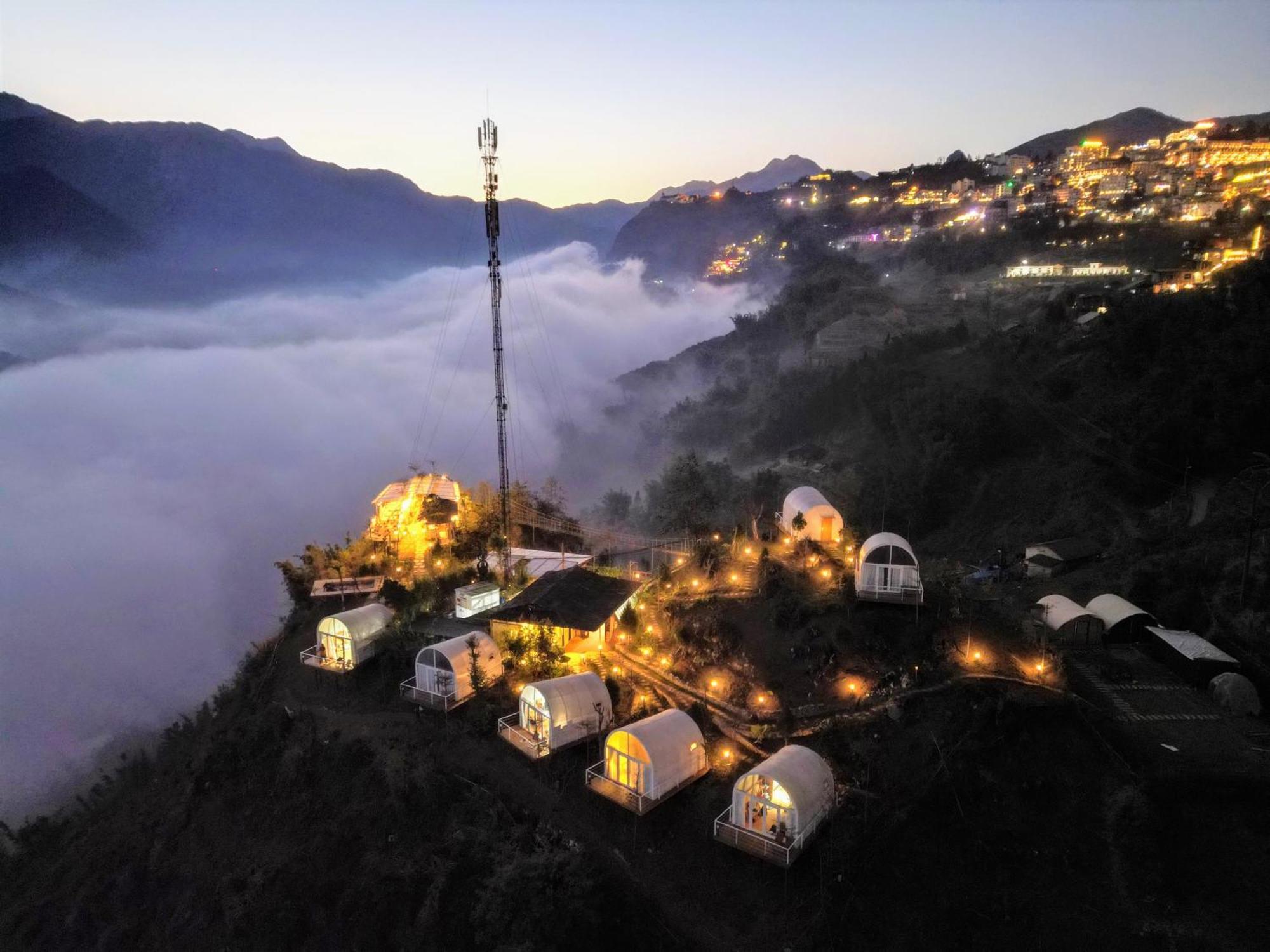 Phansi - Glamping, View Point 360, Bar & Bbq ซาปา ภายนอก รูปภาพ